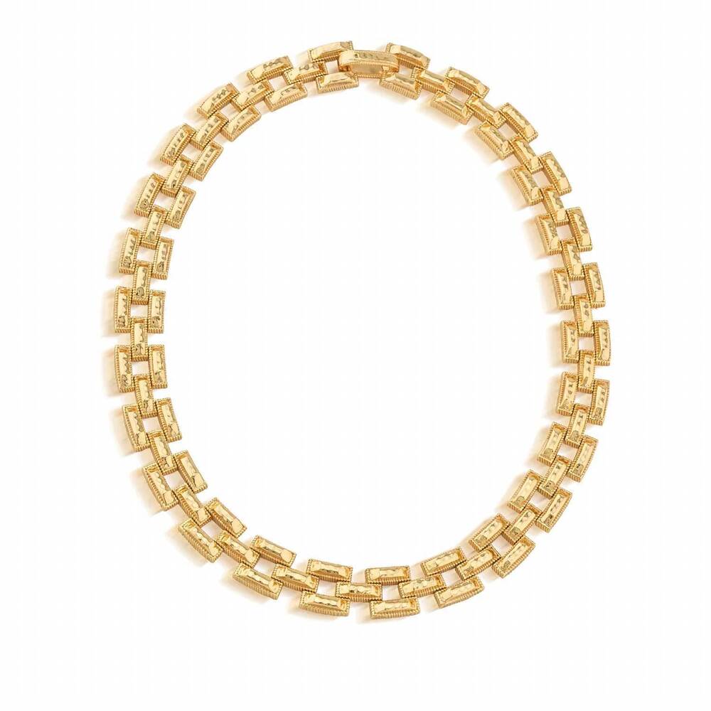 NEW CAPUCINE DE WULF women's pathway petite link necklace in gold